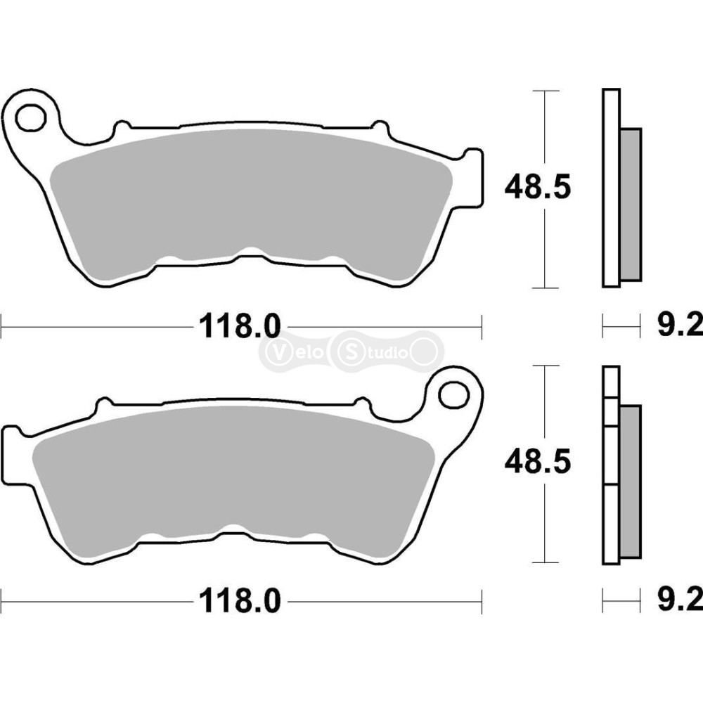 Колодки гальмівні SBS 934H.HF Ultra Quit Brake Pads, Ceramic