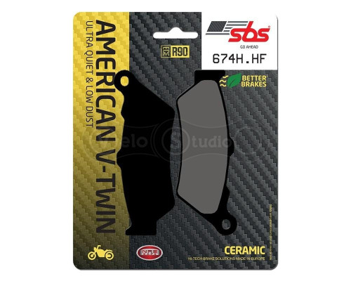 Колодки гальмівні SBS 674H.HF Ultra Quit Brake Pads, Ceramic
