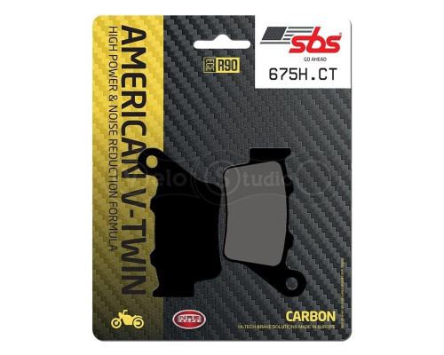 Колодки гальмівні SBS 675H.CT High Power Brake Pads, Carbon