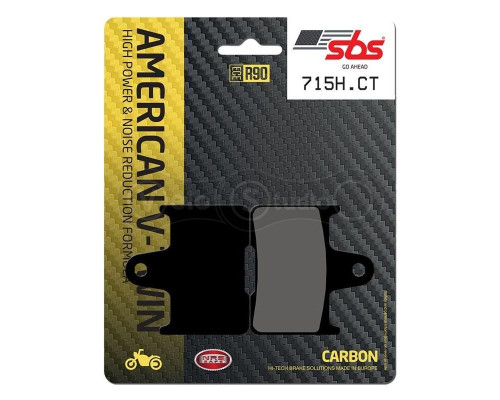 Тормозные колодки SBS 715H.CT High Power Brake Pads, Carbon