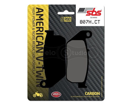Колодки гальмівні SBS 807H.CT High Power Brake Pads, Carbon