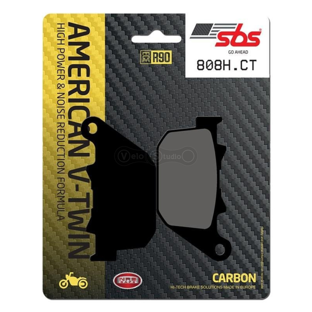 Колодки гальмівні SBS 808H.CT High Power Brake Pads, Carbon