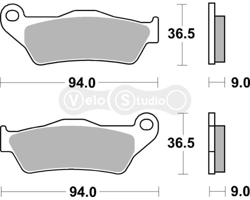 Колодки гальмівні SBS 924H.CT High Power Brake Pads, Carbon