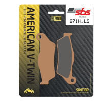 Колодки гальмівні SBS 671H.LS High Performance Rear Brake Pads, Sinter