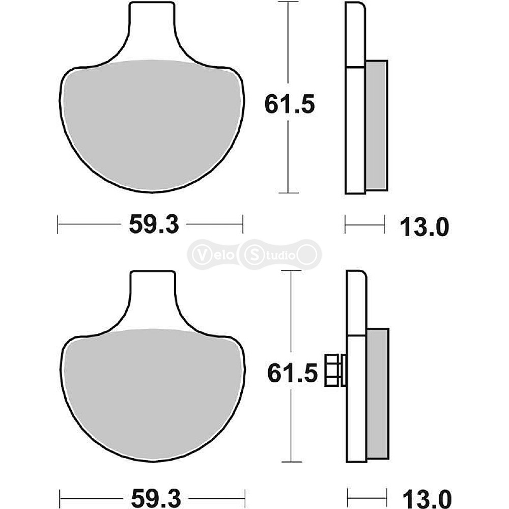 Тормозные колодки SBS 579H.HS High Performance Front Brake Pads, Sinter