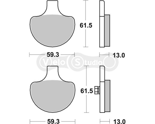 Колодки гальмівні SBS 579H.HS High Performance Front Brake Pads, Sinter