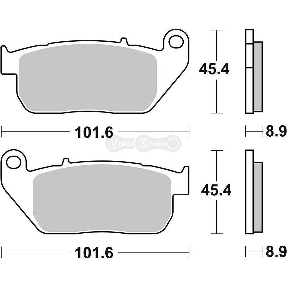 Колодки гальмівні SBS 807H.HS High Performance Front Brake Pads, Sinter