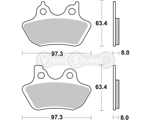 Колодки гальмівні SBS 826H.HS High Performance Front Brake Pads, Sinter