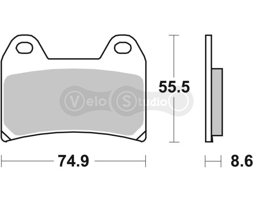 Тормозные колодки SBS 706RST Track Days Front Brake Pads, Sinter