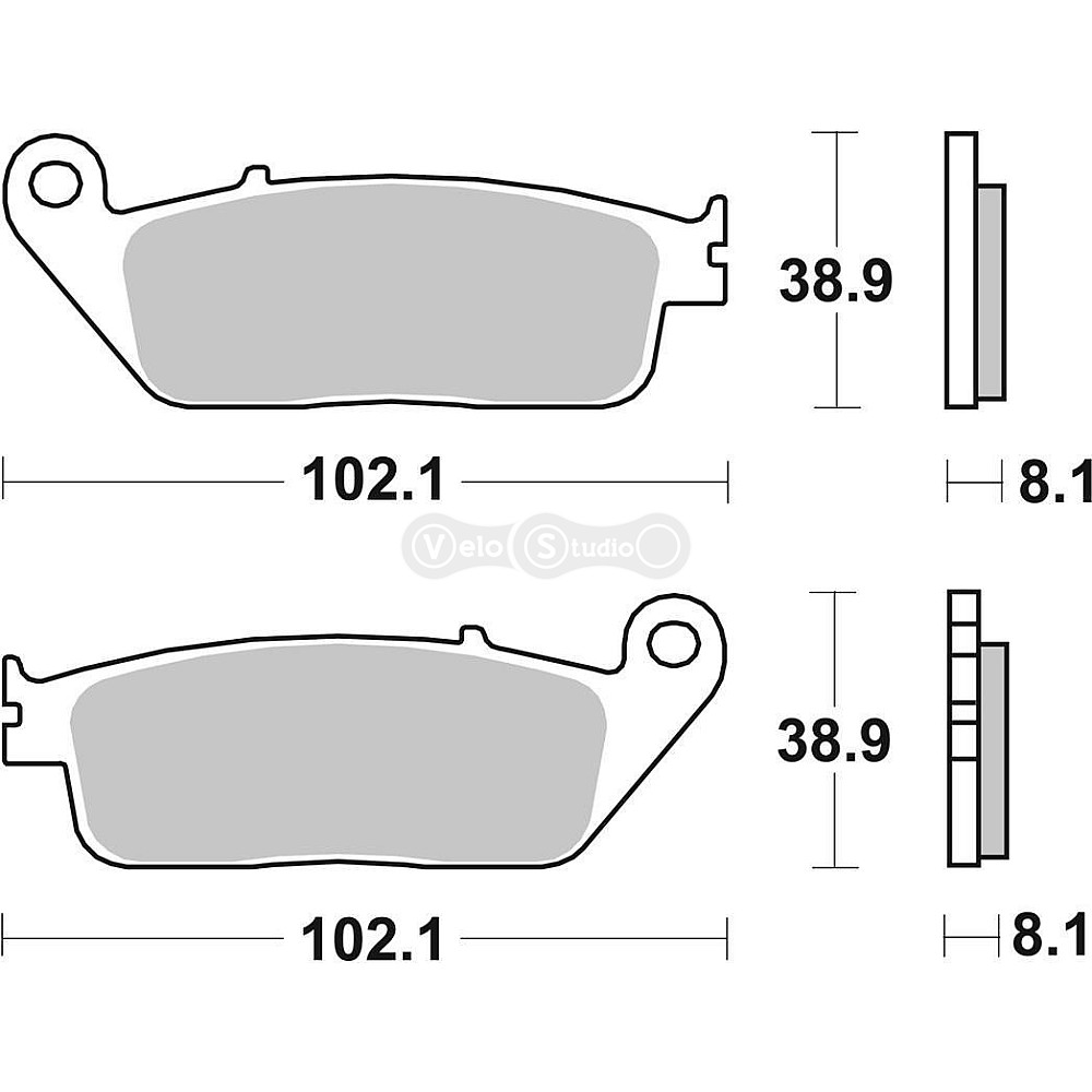 Тормозные колодки SBS 627DCC Road Racing Front Brake Pads, Dual Carbon