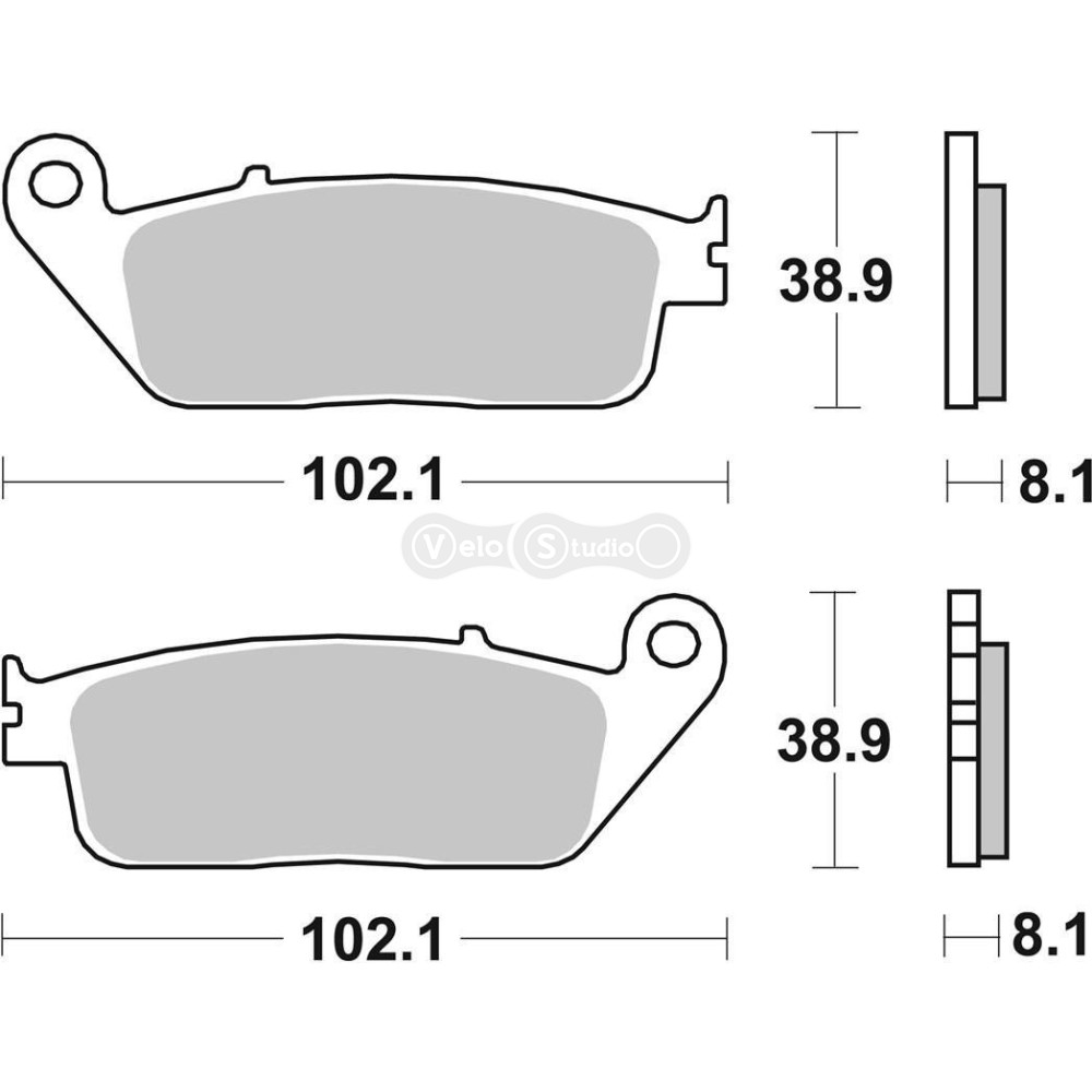 Колодки гальмівні SBS 627DC Road Racing Front Brake Pads, Dual Carbon