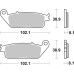 Колодки гальмівні SBS 627DC Road Racing Front Brake Pads, Dual Carbon
