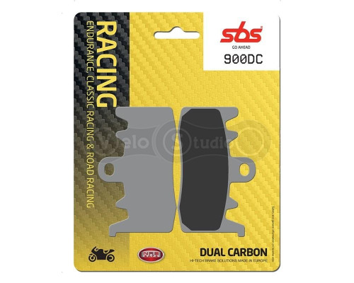 Колодки гальмівні SBS 900DC Road Racing Front Brake Pads, Dual Carbon
