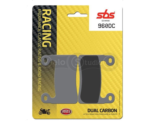 Колодки гальмівні SBS 960DC Road Racing Front Brake Pads, Dual Carbon