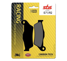 Колодки гальмівні SBS 671RQ Racing Rear Brake Pads, Carbon Tech