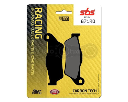 Тормозные колодки SBS 671RQ Racing Rear Brake Pads, Carbon Tech
