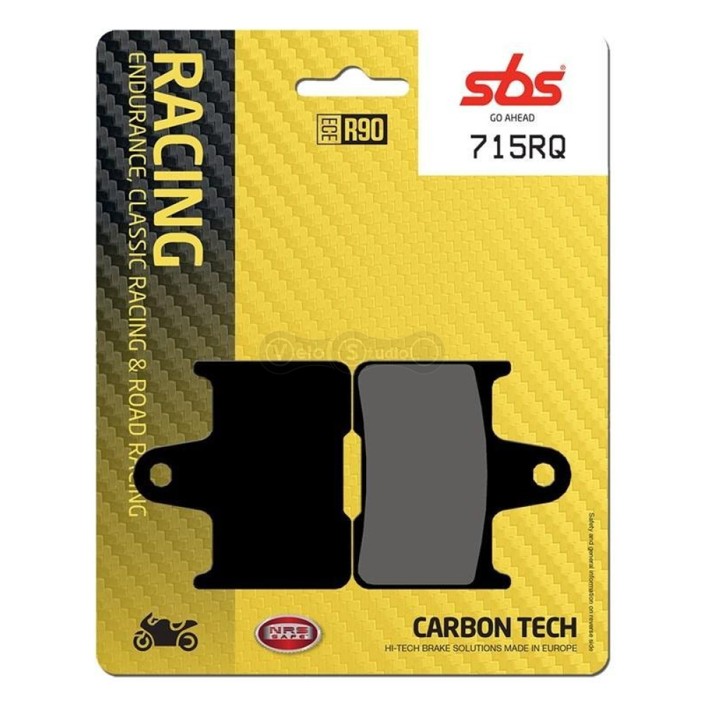 Тормозные колодки SBS 715RQ Racing Rear Brake Pads, Carbon Tech
