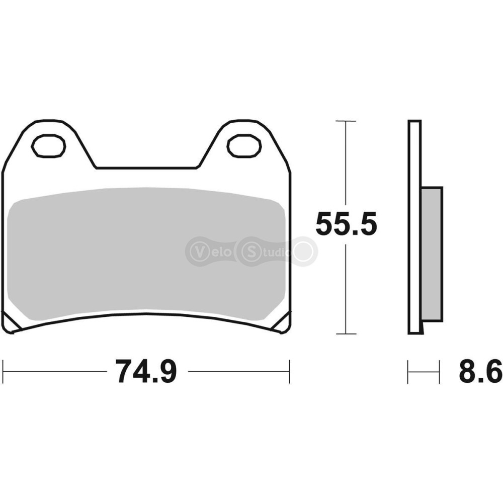 Тормозные колодки SBS 706DS-1 Dynamic Concept Front Brake Pads, High-Tech Sintered