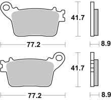 Колодки гальмівні Renthal RC-1 BP-521 Rear Brake Pads, Sintered