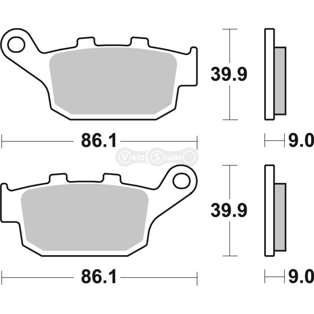 Тормозные колодки Renthal RC-1 BP-533 Rear Brake Pads, Sintered
