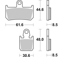 Колодки гальмівні Renthal RC-1 BP-520-HHP4 Front Brake Pads, Sintered
