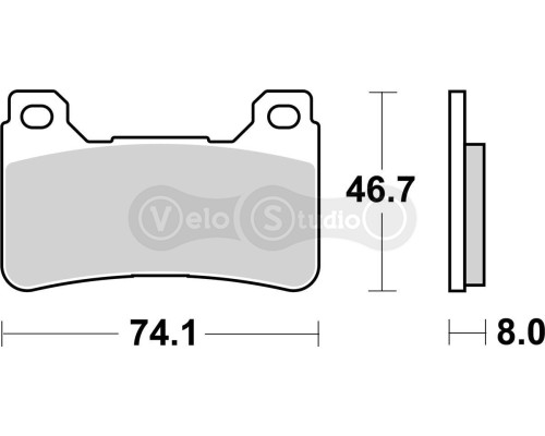 Колодки гальмівні Renthal RC-1 BP-516-HHP Front Brake Pads, Sintered