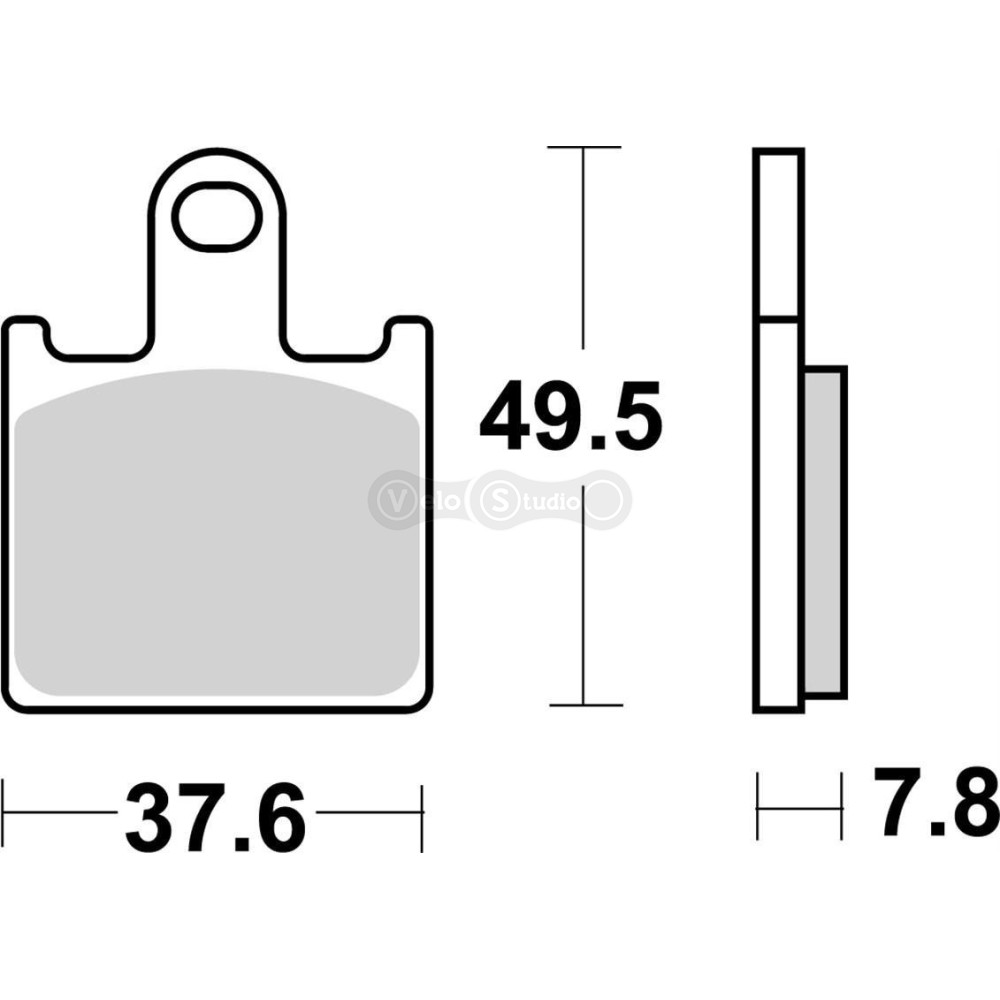 Колодки гальмівні SBS 838HS Performance Front Brake Pads, Sinter
