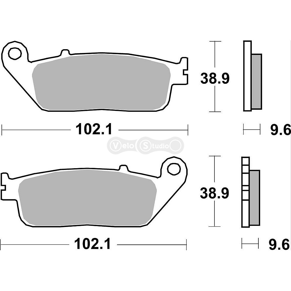 Тормозные колодки SBS 700HS Performance Front Brake Pads, Sinter