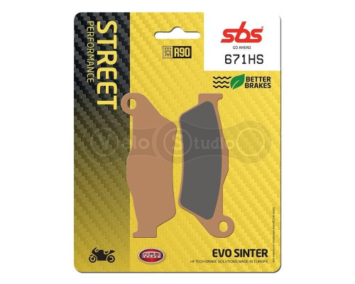 Колодки гальмівні SBS 671HS Performance Front Brake Pads, Sinter
