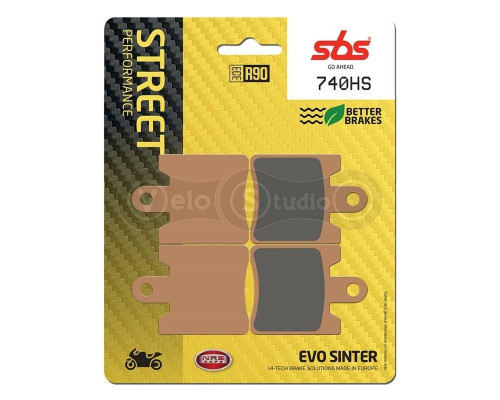 Колодки гальмівні SBS 740HS Performance Front Brake Pads, Sinter