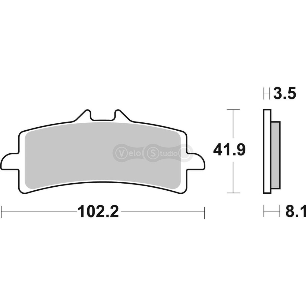 Тормозные колодки SBS 841HS Performance Front Brake Pads, Sinter