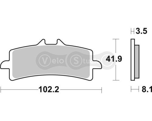 Колодки гальмівні SBS 841HS Performance Front Brake Pads, Sinter