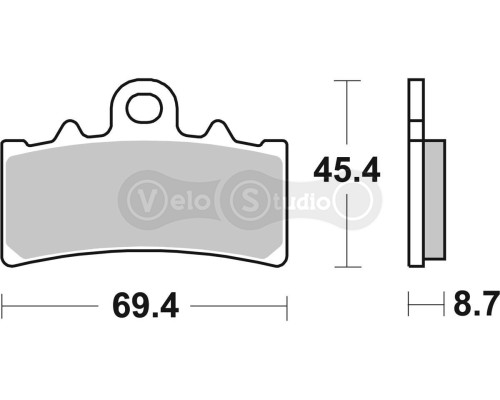 Тормозные колодки SBS 877HS Performance Front Brake Pads, Sinter