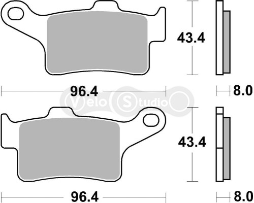 Тормозные колодки SBS 948HS Performance Front Brake Pads, Sinter