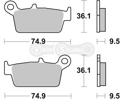 Тормозные колодки SBS 604HF Standard Brake Pads, Ceramic