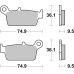 Тормозные колодки SBS 604HF Standard Brake Pads, Ceramic