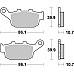 Колодки гальмівні SBS 614HF Standard Brake Pads, Ceramic