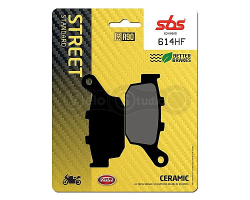Колодки гальмівні SBS 614HF Standard Brake Pads, Ceramic