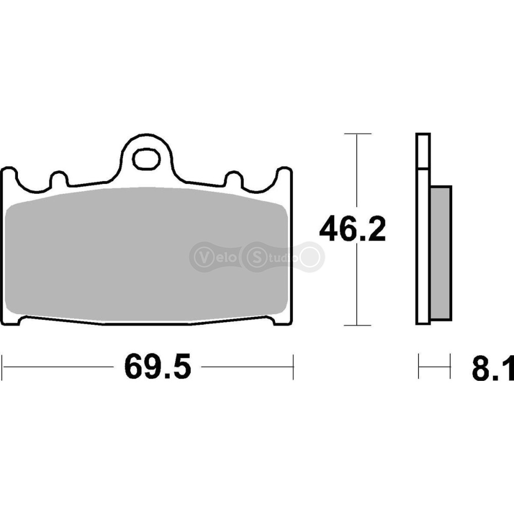 Тормозные колодки SBS 631HF Standard Brake Pads, Ceramic