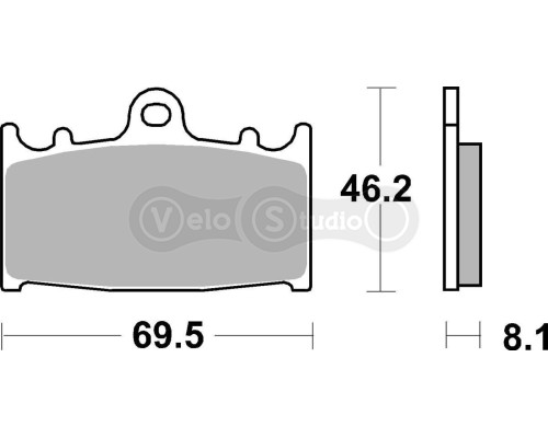 Тормозные колодки SBS 631HF Standard Brake Pads, Ceramic