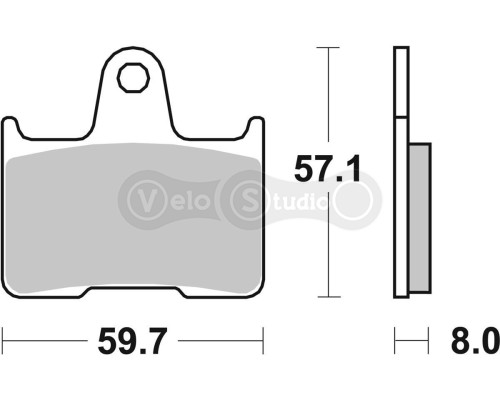 Тормозные колодки SBS 715HF Standard Brake Pads, Ceramic