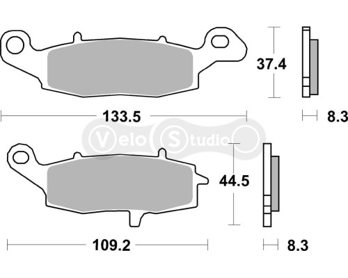 Тормозные колодки SBS 705HF Standard Brake Pads, Ceramic