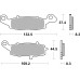 Тормозные колодки SBS 705HF Standard Brake Pads, Ceramic