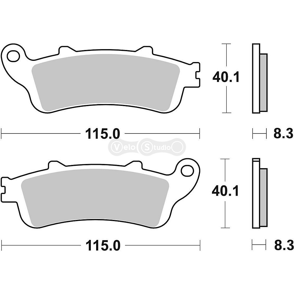 Тормозные колодки SBS 735HF Standard Brake Pads, Ceramic