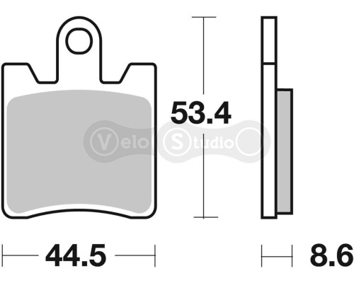 Колодки гальмівні SBS 740HF Standard Brake Pads, Ceramic