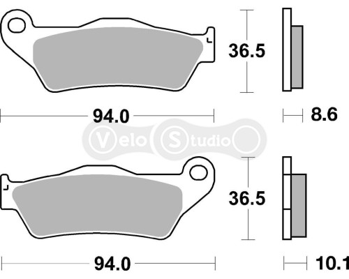 Тормозные колодки SBS 742HF Standard Brake Pads, Ceramic