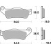 Тормозные колодки SBS 742HF Standard Brake Pads, Ceramic