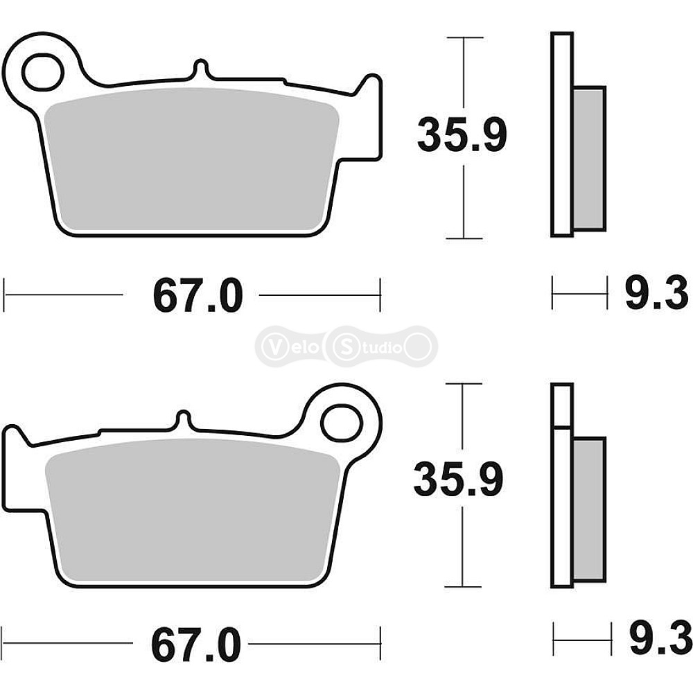 Тормозные колодки SBS 790HF Standard Brake Pads, Ceramic