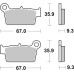 Тормозные колодки SBS 790HF Standard Brake Pads, Ceramic