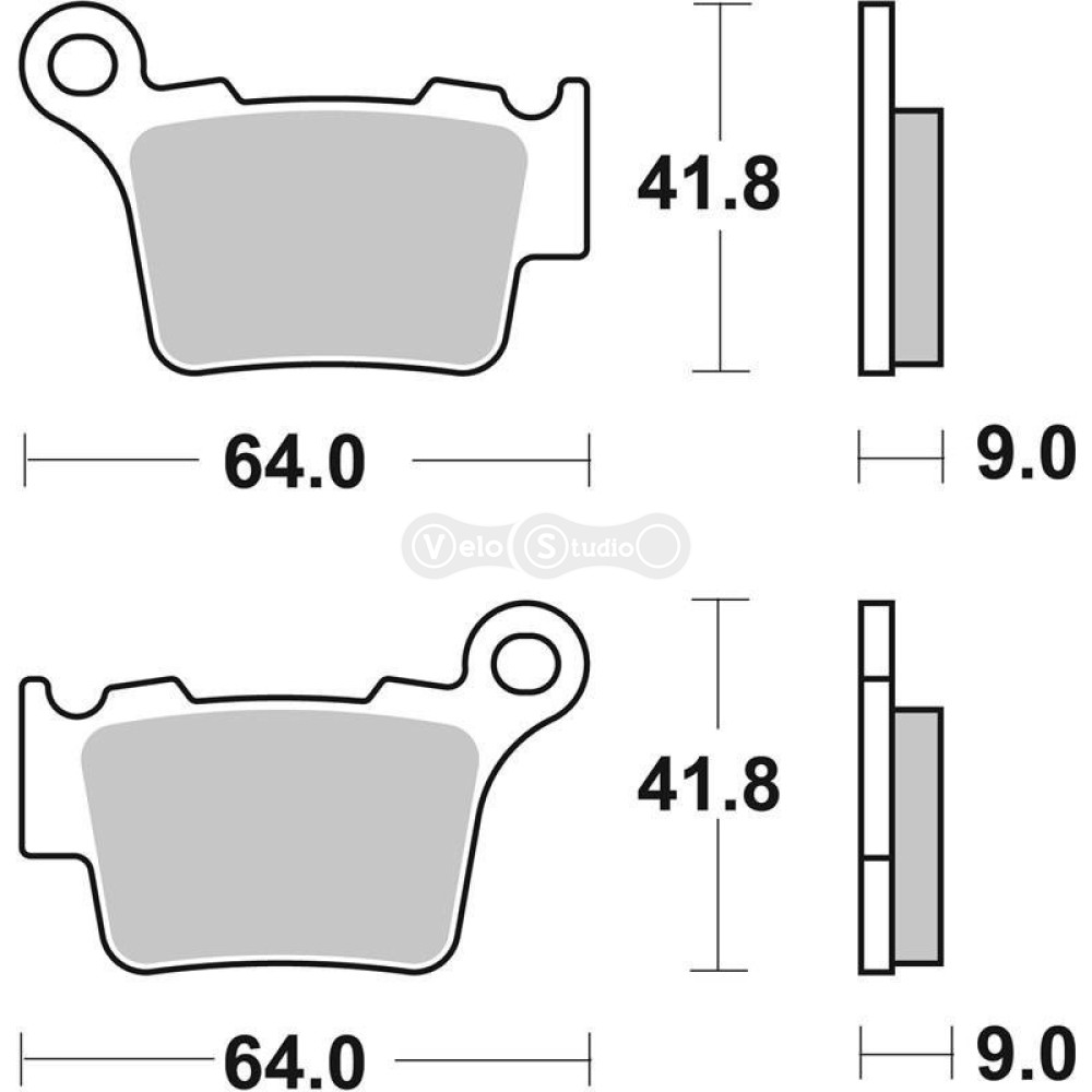 Тормозные колодки SBS 791HF Standard Brake Pads, Ceramic